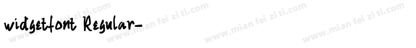 widgetfont Regular字体转换